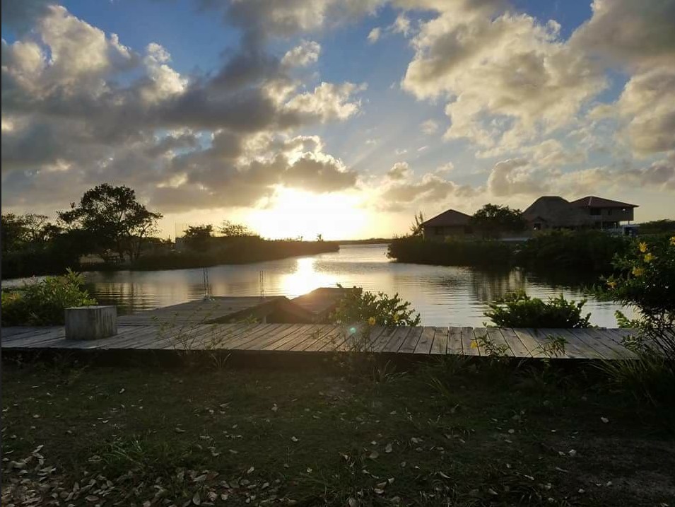 View of marina from the lot